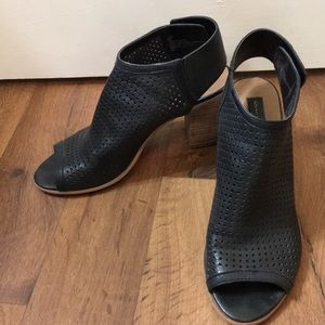 Black open toed heels